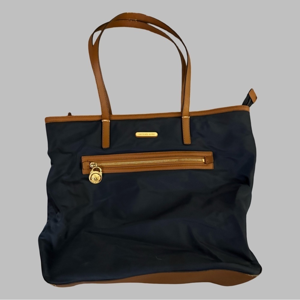 MICHAEL KORS Navy Nylon Kempton Tote Bag
